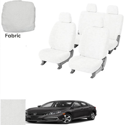 Crokrok Fabric Car Seat Cover For Honda Civic(Front Detachable Headrest, Mono Back Seat, With Back Seat Arm Rest, 5 Seater, 2 Back Seat Head Rests)