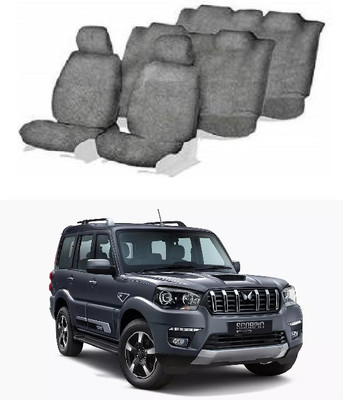 JMJW & SONS Cotton Car Seat Cover For Mahindra Scorpio(Without Back Seat Arm Rest, 9 Seater, 2 Back Seat Head Rests)