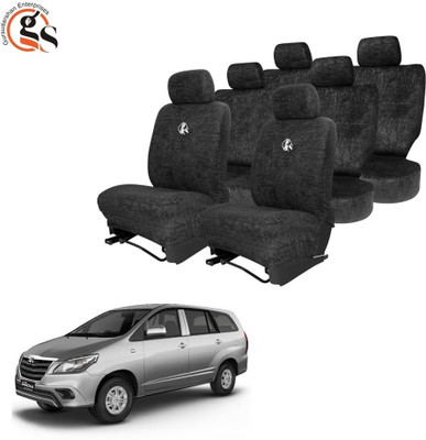 GSE Cotton Car Seat Cover For Toyota Innova 8S(All Detachable Headrest, Split Back Seat, Without Back Seat Arm Rest, 8 Seater, 2 Back Seat Head Rests)