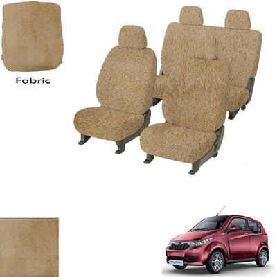 Crokrok Fabric Car Seat Cover For Mahindra e2o(Front Detachable Headrest, Mono Back Seat, With Back Seat Arm Rest, 5 Seater, 2 Back Seat Head Rests)