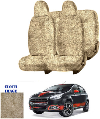REPLEY Cotton Car Seat Cover For Fiat Abarth Punto(Front Detachable Headrest, Without Back Seat Arm Rest, 5 Seater, 2 Back Seat Head Rests)