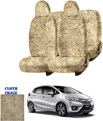 REPLEY Cotton Car Seat Cover For Honda Jazz(Front Detachable Headrest, Without Back Seat Arm Rest, 5 Seater, 2 Back Seat Head Rests)