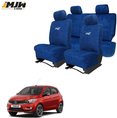 JMJW & SONS Cotton Car Seat Cover For Tata Tiago(Front Detachable Headrest, Mono Back Seat, Without Back Seat Arm Rest, 5 Seater)