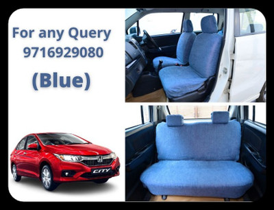 Chiefride Cotton Car Seat Cover For Honda City(All Detachable Headrest, With Back Seat Arm Rest, 5 Seater, 2 Back Seat Head Rests)