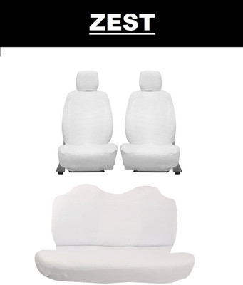 Autoxygen Cotton Car Seat Cover For Tata Zest(Front Detachable Headrest, Mono Back Seat, Without Back Seat Arm Rest, 5 Seater, 2 Back Seat Head Rests)