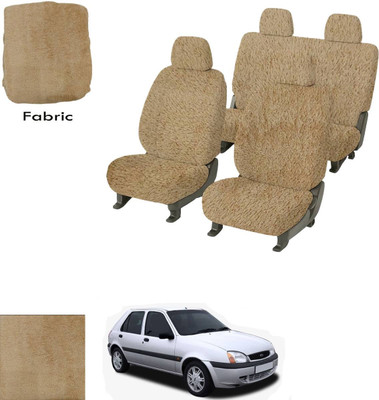 Crokrok Fabric Car Seat Cover For Ford Fiesta Old(Front Detachable Headrest, Mono Back Seat, With Back Seat Arm Rest, 5 Seater, 2 Back Seat Head Rests)