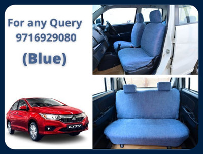 Chiefride Cotton Car Seat Cover For Honda City(All Detachable Headrest, With Back Seat Arm Rest, 5 Seater, 2 Back Seat Head Rests)