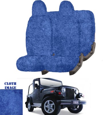 REPLEY Cotton Car Seat Cover For Mahindra Thar(Front Detachable Headrest, Without Back Seat Arm Rest, 5 Seater, 2 Back Seat Head Rests)