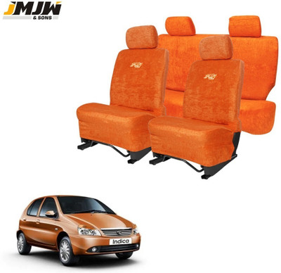 JMJW & SONS Cotton Car Seat Cover For Tata Indica(Front Detachable Headrest, Mono Back Seat, Without Back Seat Arm Rest, 5 Seater)