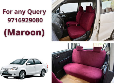Atist Cotton Car Seat Cover For Toyota Etios(5 Seater)