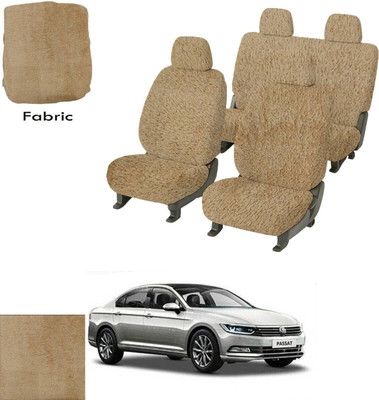Crokrok Fabric Car Seat Cover For Volkswagen Passat(Front Detachable Headrest, Mono Back Seat, With Back Seat Arm Rest, 5 Seater, 2 Back Seat Head Rests)