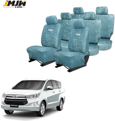 JMJW & SONS Cotton Car Seat Cover For Toyota Innova 7S(All Detachable Headrest, Split Back Seat, Without Back Seat Arm Rest, 7 Seater, 2 Back Seat Head Rests)