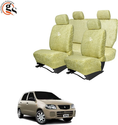 GSE Cotton Car Seat Cover For Maruti Alto(Front Detachable Headrest, Mono Back Seat, Without Back Seat Arm Rest, 5 Seater)
