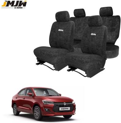 JMJW & SONS Cotton Car Seat Cover For Maruti New Dzire(All Detachable Headrest, Mono Back Seat, With Back Seat Arm Rest, 5 Seater, 2 Back Seat Head Rests)