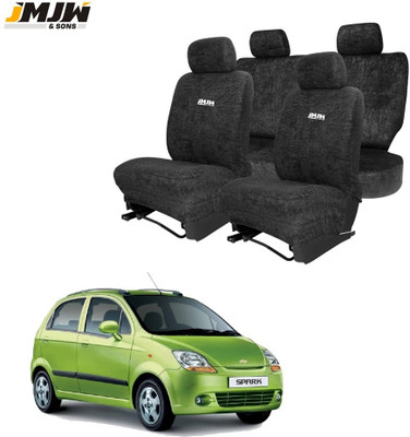 JMJW & SONS Cotton Car Seat Cover For Chevrolet Spark(All Detachable Headrest, Mono Back Seat, Without Back Seat Arm Rest, 5 Seater, 2 Back Seat Head Rests)