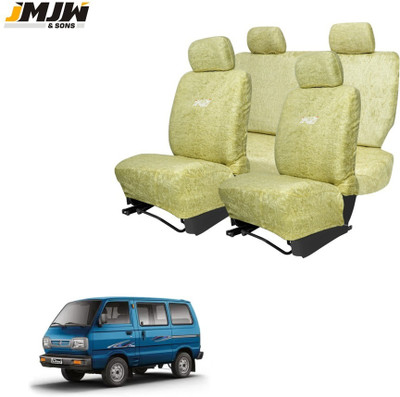 JMJW & SONS Cotton Car Seat Cover For Maruti Omni(Front Detachable Headrest, Mono Back Seat, Without Back Seat Arm Rest, 5 Seater)