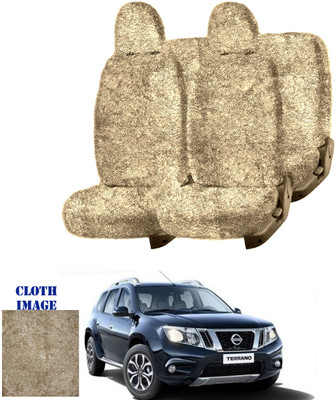 REPLEY Cotton Car Seat Cover For Nissan Terrano(Front Detachable Headrest, Without Back Seat Arm Rest, 7 Seater, 2 Back Seat Head Rests)