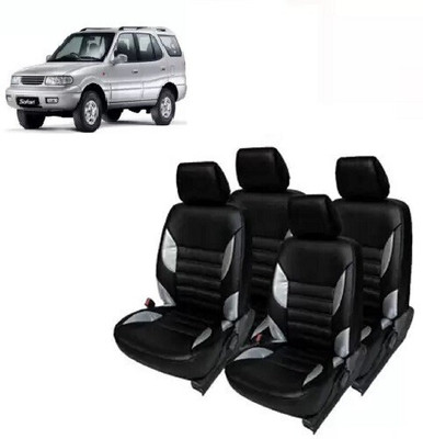 autodesign PU Leather Car Seat Cover For Tata Safari Dicor(Split Back Seat, With Back Seat Arm Rest, 7 Seater, 2 Back Seat Head Rests)