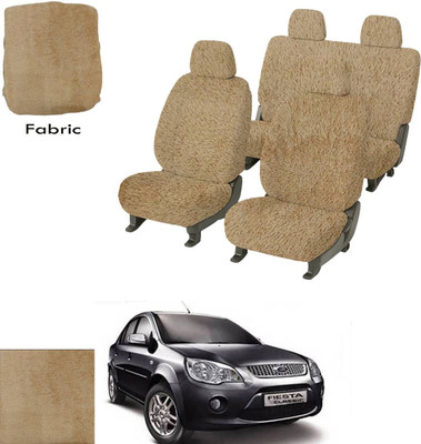 Crokrok Fabric Car Seat Cover For Ford Fiesta(Front Detachable Headrest, Mono Back Seat, With Back Seat Arm Rest, 5 Seater, 2 Back Seat Head Rests)