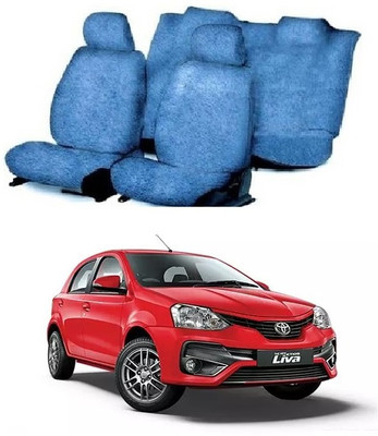 CoverCrafters Cotton Car Seat Cover For Toyota Etios Liva(All Detachable Headrest, Mono Back Seat, Without Back Seat Arm Rest, 5 Seater, 2 Back Seat Head Rests)