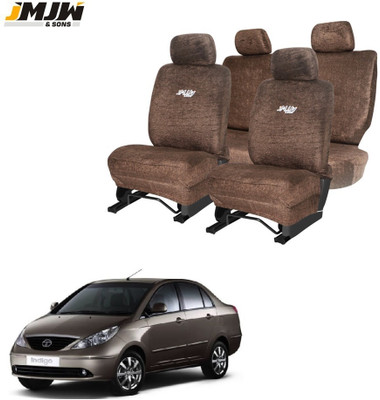 JMJW & SONS Cotton Car Seat Cover For Tata Indigo(Front Detachable Headrest, Mono Back Seat, Without Back Seat Arm Rest, 5 Seater)