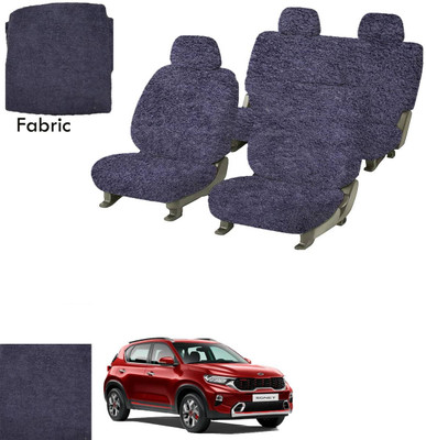 Crokrok Fabric Car Seat Cover For Kia Sonet(Front Detachable Headrest, Mono Back Seat, With Back Seat Arm Rest, 5 Seater, 2 Back Seat Head Rests)