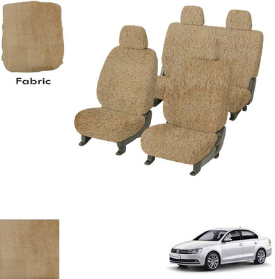 Crokrok Fabric Car Seat Cover For Volkswagen Jetta(Front Detachable Headrest, Mono Back Seat, With Back Seat Arm Rest, 5 Seater, 2 Back Seat Head Rests)