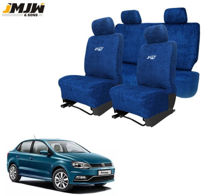 JMJW & SONS Cotton Car Seat Cover For Volkswagen Ameo(All Detachable Headrest, Mono Back Seat, Without Back Seat Arm Rest, 5 Seater, 2 Back Seat Head Rests)
