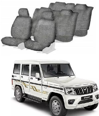 Autohug Cotton Car Seat Cover For Mahindra Bolero 7S(Front Detachable Headrest, Mono Back Seat, Without Back Seat Arm Rest, 7 Seater, 2 Back Seat Head Rests)