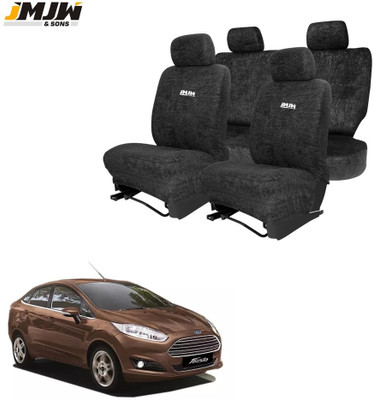 JMJW & SONS Cotton Car Seat Cover For Ford Fiesta(All Detachable Headrest, Mono Back Seat, With Back Seat Arm Rest, 5 Seater, 2 Back Seat Head Rests)
