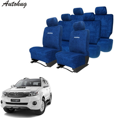 Autohug Cotton Car Seat Cover For Toyota Fortuner(All Detachable Headrest, Split Back Seat, With Back Seat Arm Rest, 7 Seater, 2 Back Seat Head Rests)