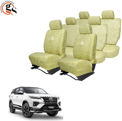 GSE Cotton Car Seat Cover For Toyota Fortuner(All Detachable Headrest, Split Back Seat, With Back Seat Arm Rest, 7 Seater, 2 Back Seat Head Rests)