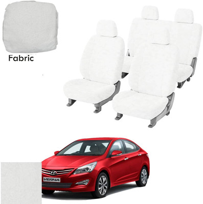 Crokrok Fabric Car Seat Cover For Hyundai Verna Fluidic(Front Detachable Headrest, Mono Back Seat, With Back Seat Arm Rest, 5 Seater, 2 Back Seat Head Rests)