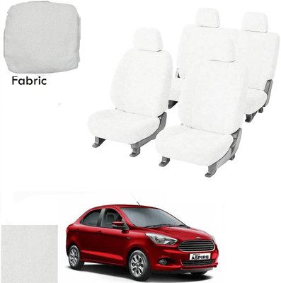 Crokrok Fabric Car Seat Cover For Ford Aspire(Front Detachable Headrest, Mono Back Seat, With Back Seat Arm Rest, 5 Seater, 2 Back Seat Head Rests)
