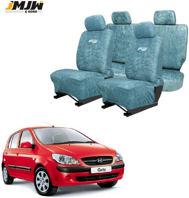 JMJW & SONS Cotton Car Seat Cover For Hyundai Getz(Front Detachable Headrest, Mono Back Seat, Without Back Seat Arm Rest, 5 Seater)
