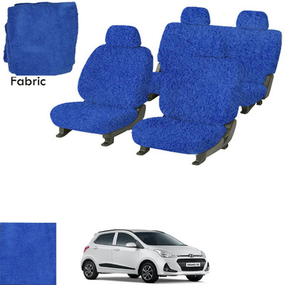 Crokrok Fabric Car Seat Cover For Hyundai Grand i10(Front Detachable Headrest, Mono Back Seat, With Back Seat Arm Rest, 5 Seater, 2 Back Seat Head Rests)