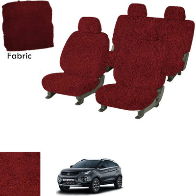 Crokrok Fabric Car Seat Cover For Skoda Nexon(Front Detachable Headrest, Mono Back Seat, With Back Seat Arm Rest, 5 Seater, 2 Back Seat Head Rests)