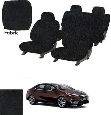 Crokrok Fabric Car Seat Cover For Toyota Corolla(Front Detachable Headrest, Mono Back Seat, With Back Seat Arm Rest, 5 Seater, 2 Back Seat Head Rests)