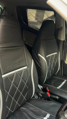 srq PU Leather Car Seat Cover For Maruti Alto K10, Alto 800(Fixed Head Rest, Mono Back Seat, Without Back Seat Arm Rest, 5 Seater, 2 Back Seat Head Rests)