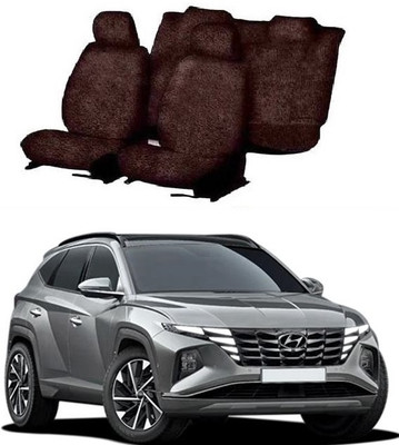 JMJW & SONS Cotton Car Seat Cover For Hyundai Tucson(All Detachable Headrest, Split Back Seat, With Back Seat Arm Rest, 5 Seater, 3 Back Seat Head Rests)