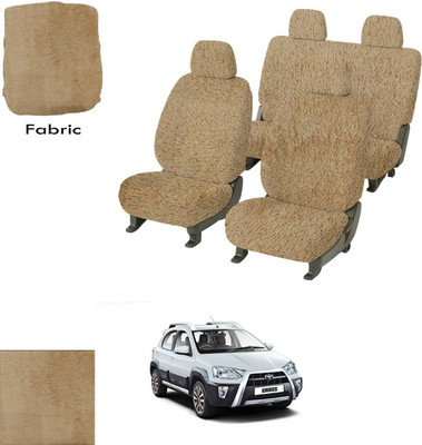 Crokrok Fabric Car Seat Cover For Toyota Etios Cross(Front Detachable Headrest, Mono Back Seat, With Back Seat Arm Rest, 5 Seater, 2 Back Seat Head Rests)
