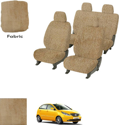 Crokrok Fabric Car Seat Cover For Tata Vista Tech(Front Detachable Headrest, Mono Back Seat, With Back Seat Arm Rest, 5 Seater, 2 Back Seat Head Rests)