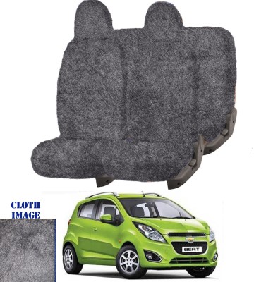 REPLEY Cotton Car Seat Cover For Chevrolet Beat(Front Detachable Headrest, Without Back Seat Arm Rest, 5 Seater, 2 Back Seat Head Rests)