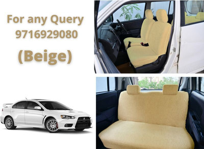 Chiefride Cotton Car Seat Cover For Mitsubishi Lancer(All Detachable Headrest, With Back Seat Arm Rest, 5 Seater, 2 Back Seat Head Rests)