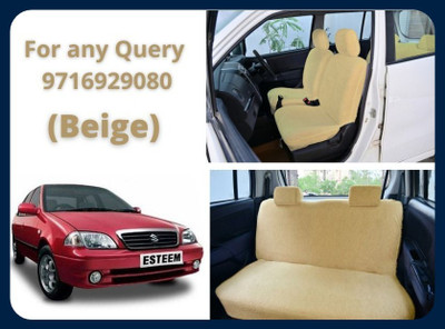 Chiefride Cotton Car Seat Cover For Maruti Esteem(All Detachable Headrest, With Back Seat Arm Rest, 5 Seater, 2 Back Seat Head Rests)