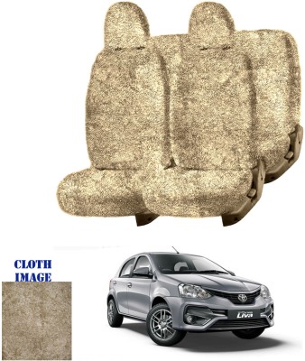 REPLEY Cotton Car Seat Cover For Toyota Etios Liva(Front Detachable Headrest, Without Back Seat Arm Rest, 5 Seater, 2 Back Seat Head Rests)