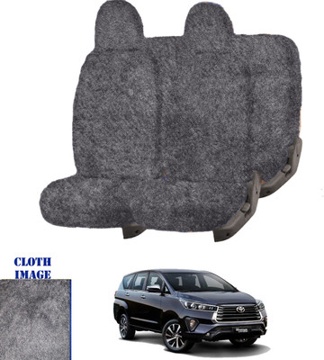 REPLEY Cotton Car Seat Cover For Toyota Innova Crysta(Front Detachable Headrest, Without Back Seat Arm Rest, 7 Seater, 2 Back Seat Head Rests)