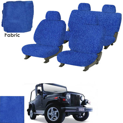Crokrok Fabric Car Seat Cover For Mahindra Thar(Front Detachable Headrest, Mono Back Seat, With Back Seat Arm Rest, 5 Seater, 2 Back Seat Head Rests)