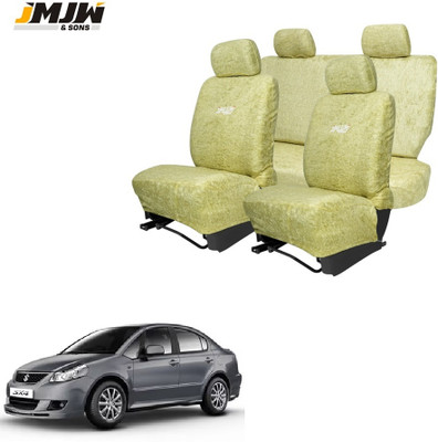JMJW & SONS Cotton Car Seat Cover For Maruti SX4(All Detachable Headrest, Mono Back Seat, With Back Seat Arm Rest, 5 Seater, 2 Back Seat Head Rests)