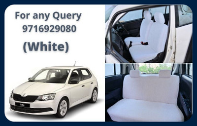 Chiefride Cotton Car Seat Cover For Skoda Fabia(All Detachable Headrest, Without Back Seat Arm Rest, 5 Seater, 2 Back Seat Head Rests)